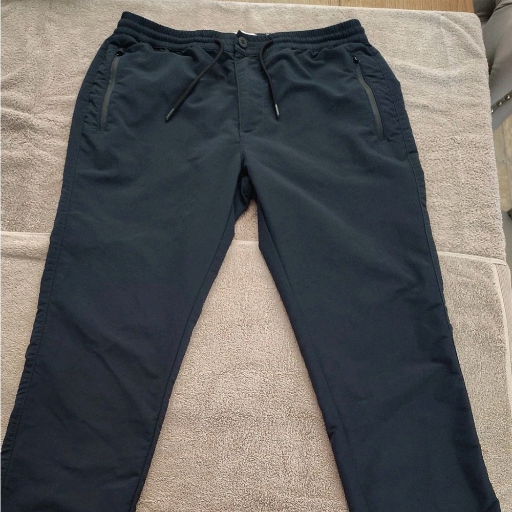Men's topman  Drawstring Casual Pants dark blue